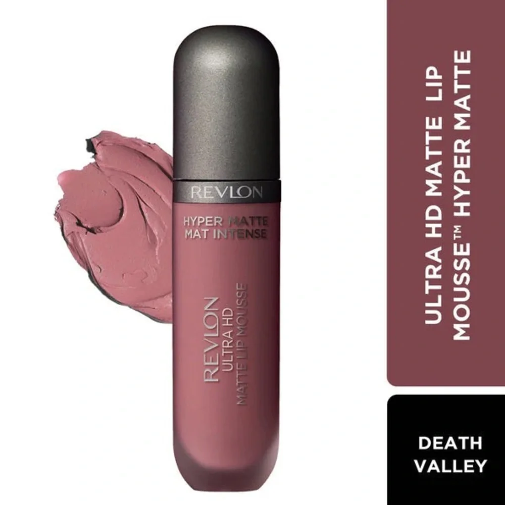 Revlon Ultra HD Matte Lip Mousse Hyper Matte Mauve Pink 10 ml New